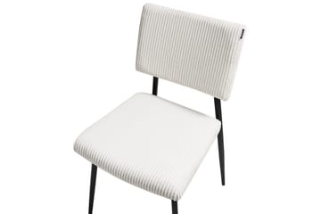 Set med 2 matstolar Sturgis - Vit, Svart - Möbler - Matplats - Matstol & köksstol