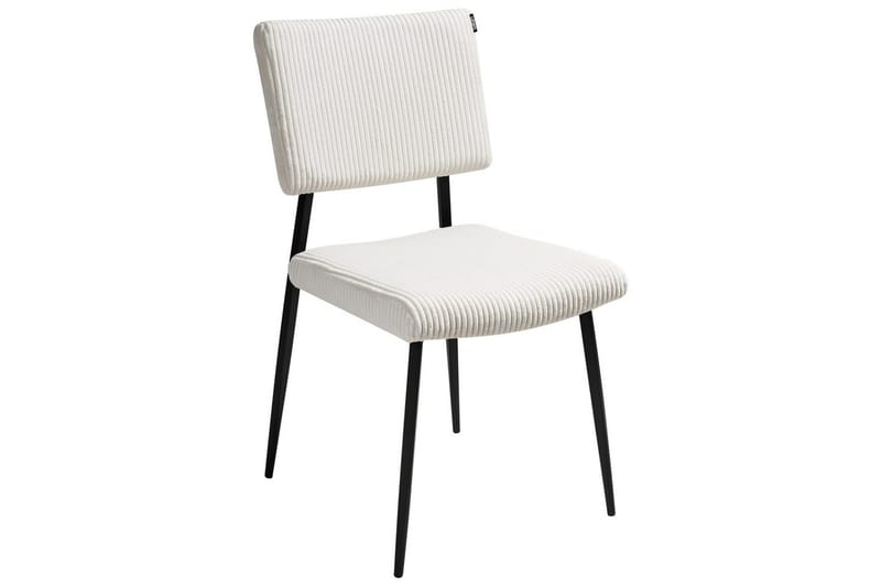 Set med 2 matstolar Sturgis - Vit, Svart - Möbler - Matplats - Matstol & köksstol