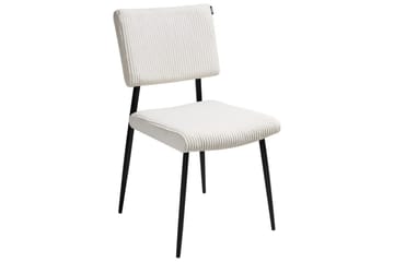 Set med 2 matstolar Sturgis - Vit, Svart - Möbler - Matplats - Matstol & köksstol