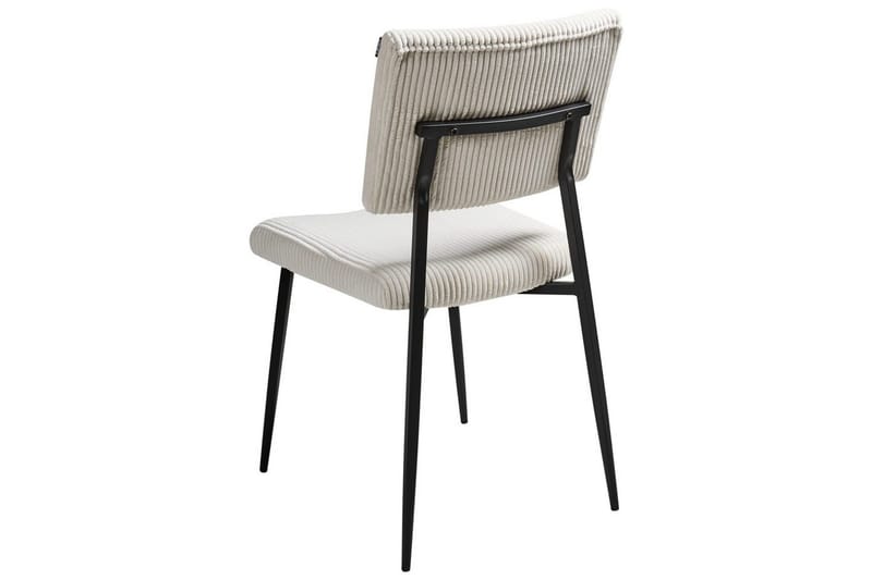 Set med 2 matstolar Sturgis - Vit, Svart - Möbler - Matplats - Matstol & köksstol