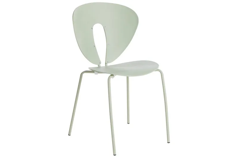 Set med 2 matstolar Tracy - Grön, Silver - Möbler - Matplats - Matstol & köksstol