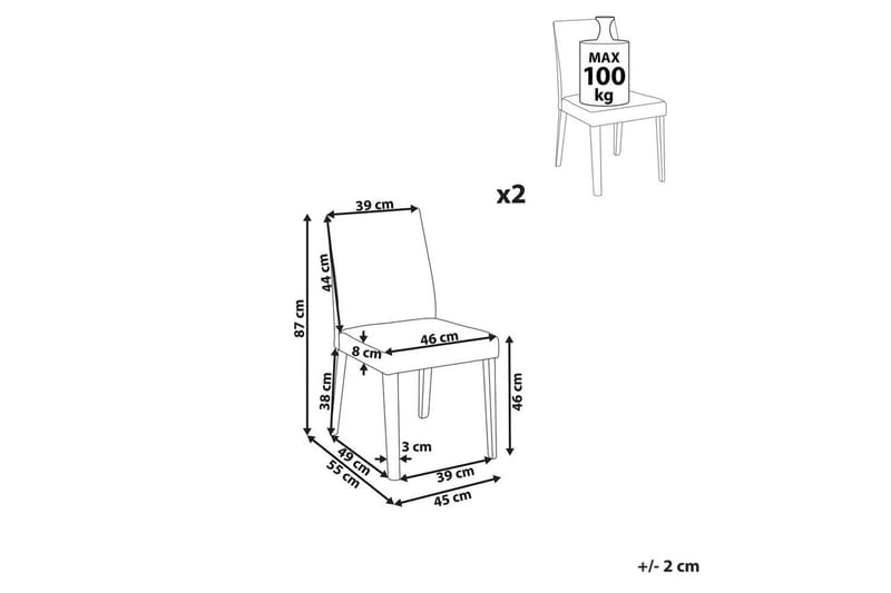 Set med 2 matstolar Phola - Möbler - Matplats - Matstol & köksstol