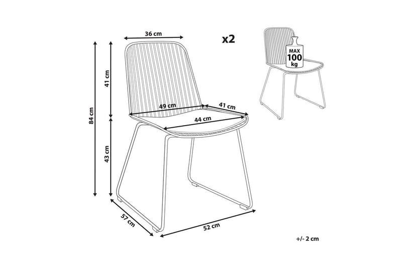 Set med 2 matstolar Pensacola - Möbler - Matplats - Matstol & köksstol