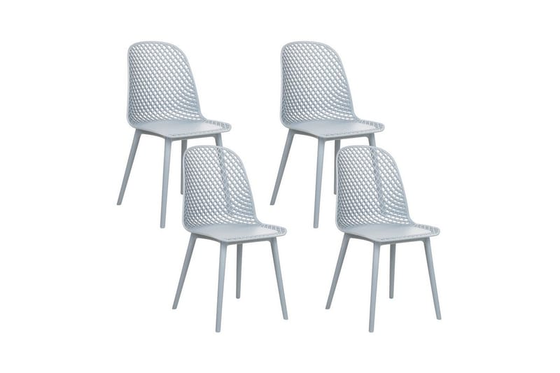 Set med 4 matstolar Emory, Blå