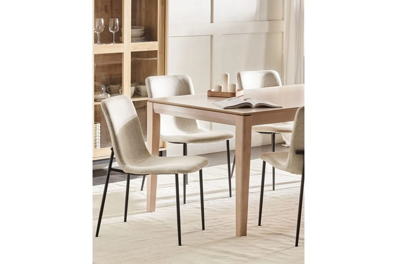 Set med 4 matstolar Glendive - Beige, svart - Möbler - Matplats - Matstol & köksstol