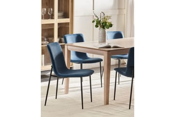 Set med 4 matstolar Glendive - Mörkblå, Svart - Möbler - Matplats - Matstol & köksstol