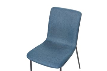 Set med 4 matstolar Glendive - Mörkblå, Svart - Möbler - Matplats - Matstol & köksstol