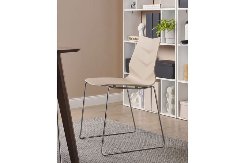 Set med 4 matstolar Hartley - Beige, Silver - Möbler - Matplats - Matstol & köksstol