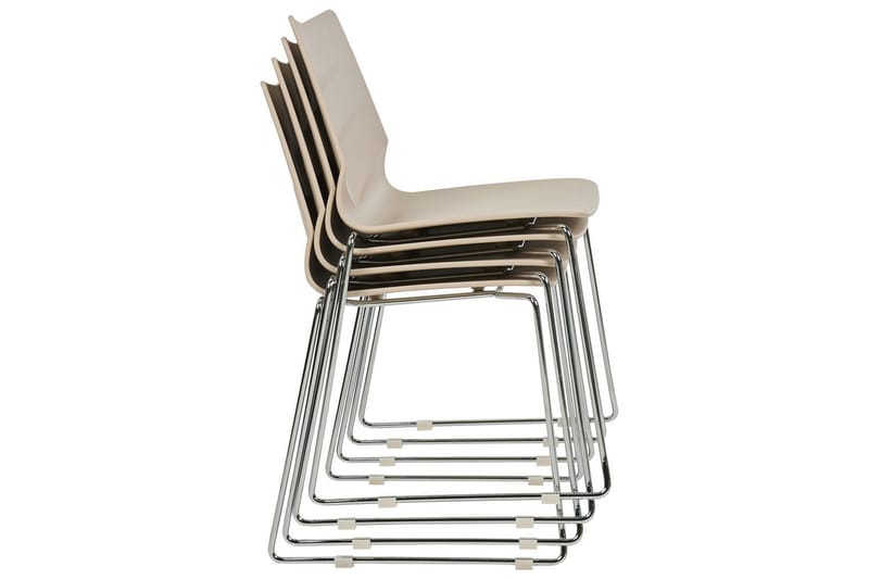Set med 4 matstolar Hartley - Beige, Silver - Möbler - Matplats - Matstol & köksstol
