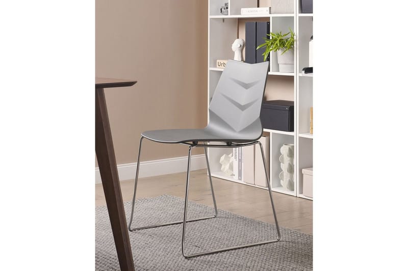 Set med 4 matstolar Hartley - Mörkgrå, Silver - Möbler - Matplats - Matstol & köksstol