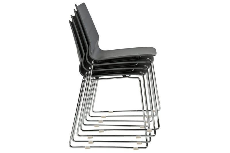 Set med 4 matstolar Hartley - Mörkgrå, Silver - Möbler - Matplats - Matstol & köksstol