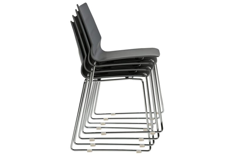 Set med 4 matstolar Hartley - Mörkgrå, Silver - Möbler - Matplats - Matstol & köksstol