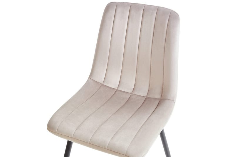 Set med 4 matstolar Kalispell - Beige, svart - Möbler - Matplats - Matstol & köksstol