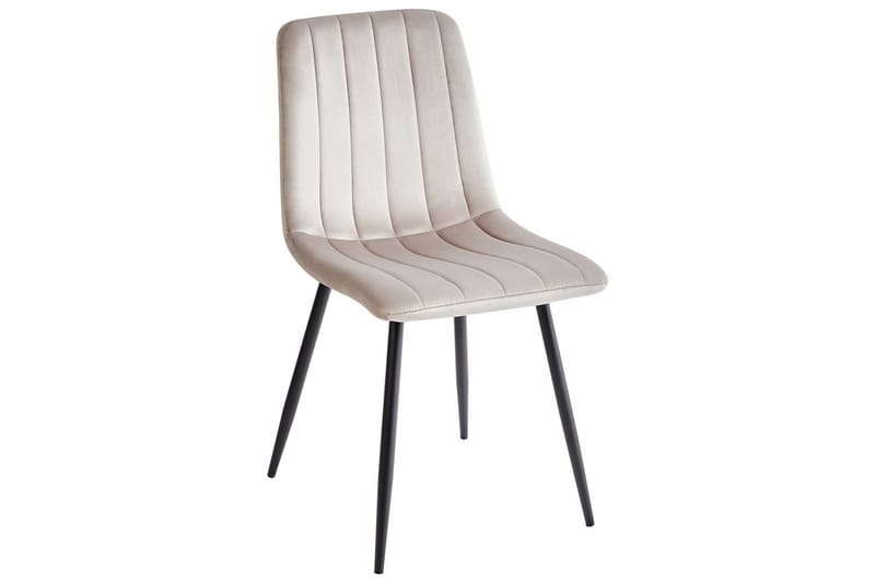 Set med 4 matstolar Kalispell - Beige, svart - Möbler - Matplats - Matstol & köksstol