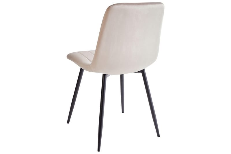 Set med 4 matstolar Kalispell - Beige, svart - Möbler - Matplats - Matstol & köksstol