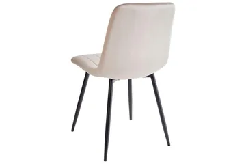 Set med 4 matstolar Kalispell - Beige, svart - Möbler - Matplats - Matstol & köksstol