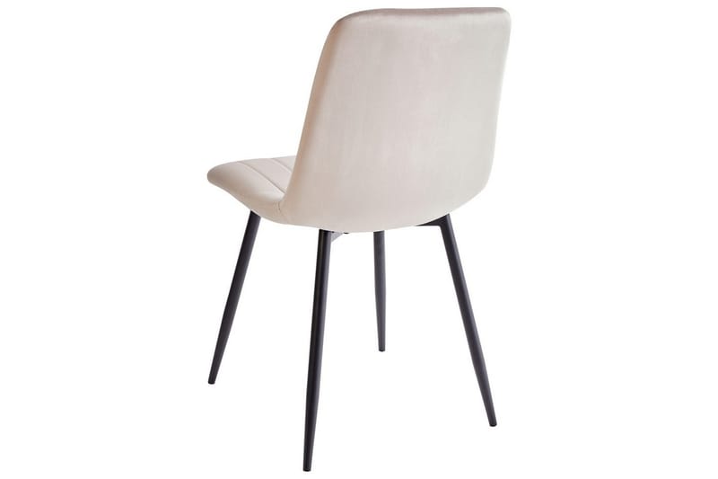 Set med 4 matstolar Kalispell - Beige, svart - Möbler - Matplats - Matstol & köksstol