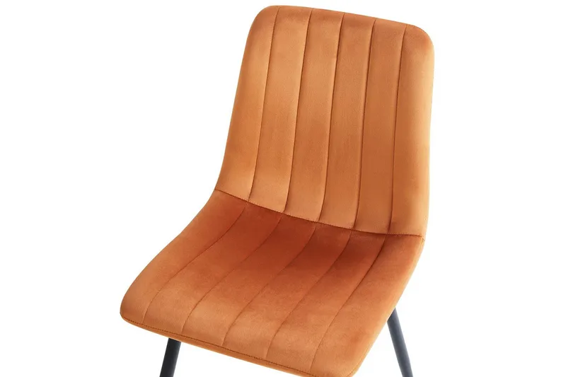 Set med 4 matstolar Kalispell - Orange, svart - Möbler - Matplats - Matstol & köksstol