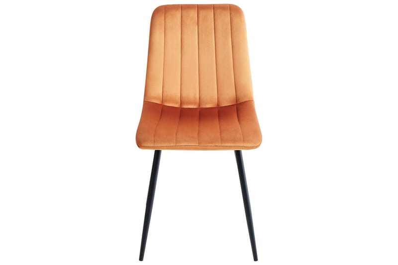 Set med 4 matstolar Kalispell - Orange, svart - Möbler - Matplats - Matstol & köksstol