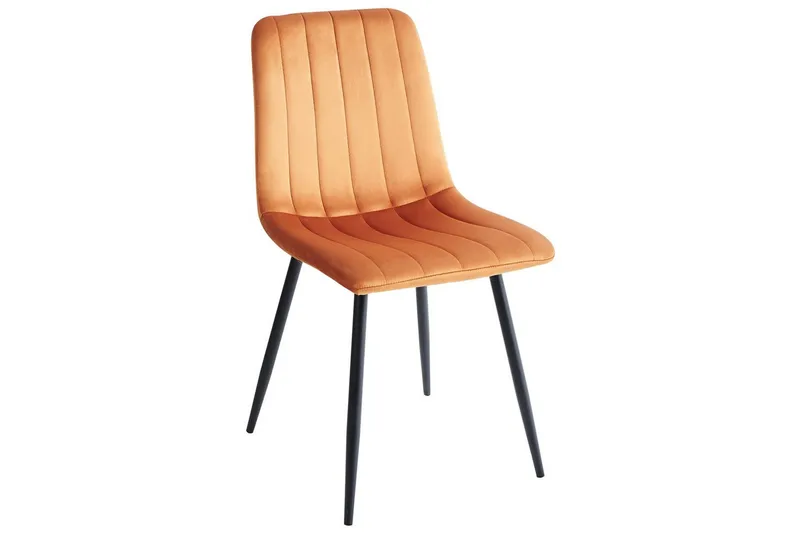 Set med 4 matstolar Kalispell - Orange, svart - Möbler - Matplats - Matstol & köksstol