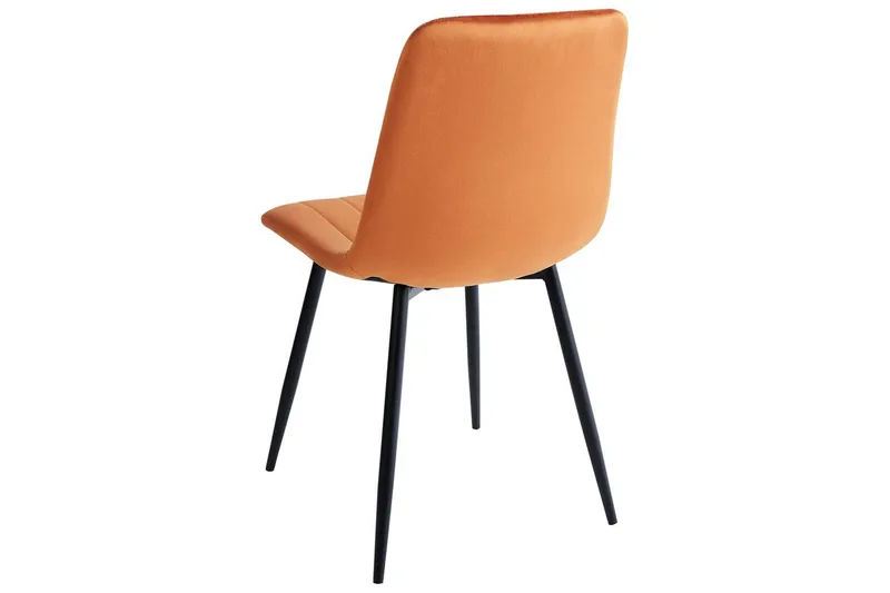 Set med 4 matstolar Kalispell - Orange, svart - Möbler - Matplats - Matstol & köksstol