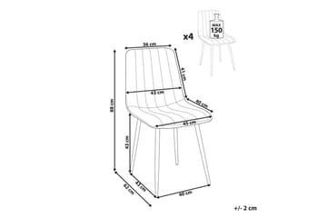 Set med 4 matstolar Kalispell - Svart - Möbler - Matplats - Matstol & köksstol