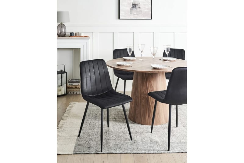Set med 4 matstolar Kalispell - Svart - Möbler - Matplats - Matstol & köksstol