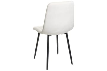 Set med 4 matstolar Kalispell - Vit, Svart - Möbler - Matplats - Matstol & köksstol