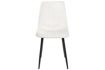 Set med 4 matstolar Kalispell - Vit, Svart - Möbler - Matplats - Matstol & köksstol