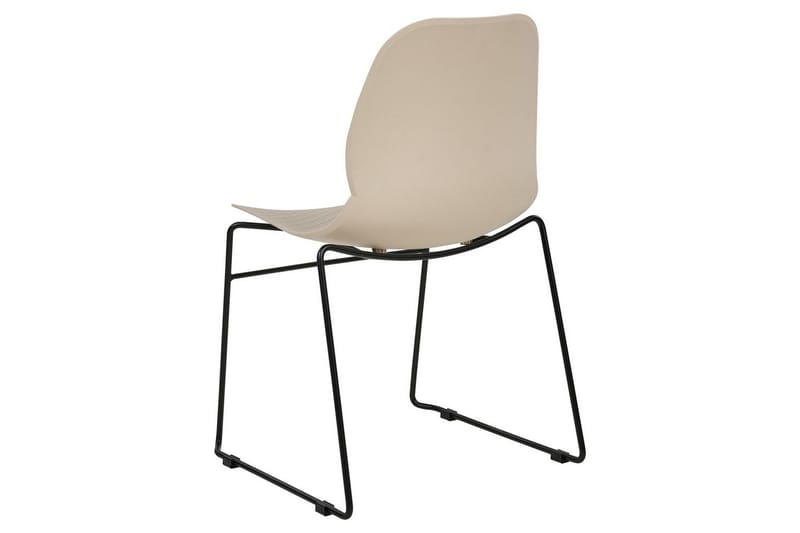 Set med 4 matstolar Panora - Beige, svart - Möbler - Matplats - Matstol & köksstol