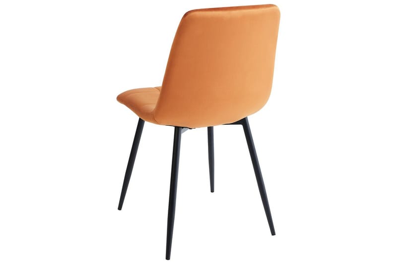 Set med 4 matstolar Powell - Orange, svart - Möbler - Matplats - Matstol & köksstol