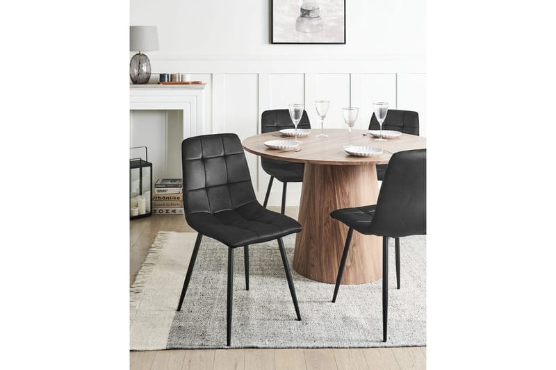 Set med 4 matstolar Powell - Svart - Möbler - Matplats - Matstol & köksstol