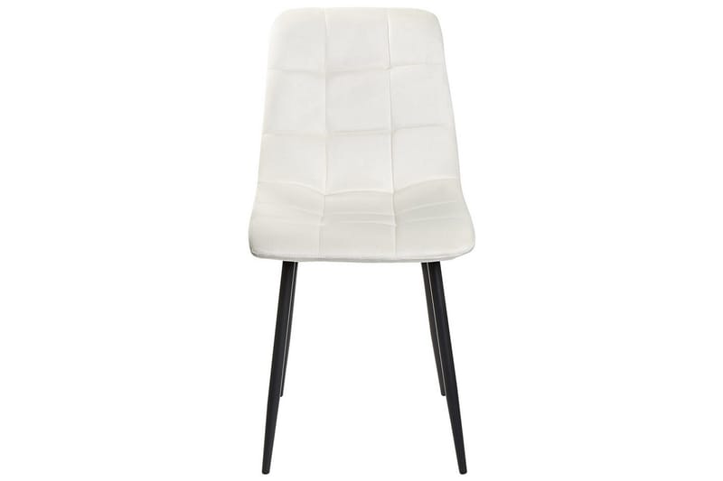 Set med 4 matstolar Powell - Vit, Svart - Möbler - Matplats - Matstol & köksstol