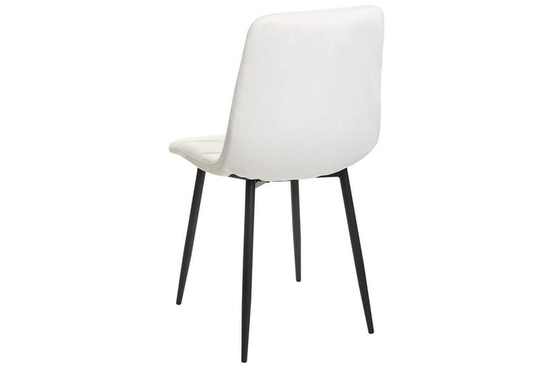 Set med 4 matstolar Powell - Vit, Svart - Möbler - Matplats - Matstol & köksstol