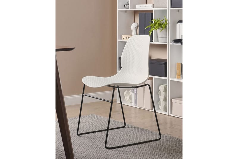 Set med 4 matstolar Panora - Vit, Svart - Möbler - Matplats - Matstol & köksstol