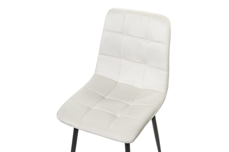 Set med 4 matstolar Powell - Vit, Svart - Möbler - Matplats - Matstol & köksstol