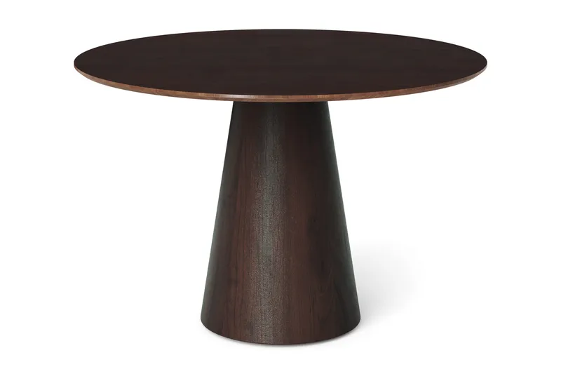 Siena Litet Matbord Runt 110cm Fanér - Mörkbrun Rökt ek - Möbler - Matplats - Matbord & köksbord
