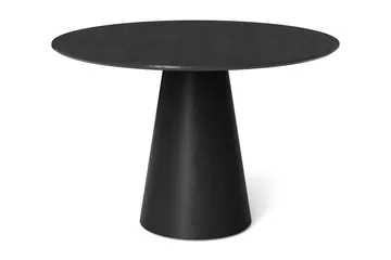 Siena Litet Matbord Runt 110cm Fanér - Svart - Möbler - Matplats - Matbord & köksbord