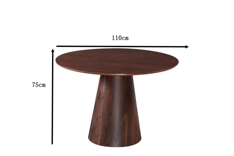 Siena Matbord Runt 110cm Valnöt - Möbler - Matplats - Matbord & köksbord