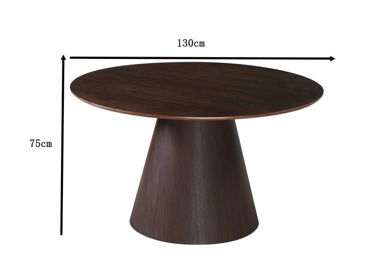 Siena Matbord Runt 130cm - Rökt ek - Möbler - Matplats - Matbord & köksbord