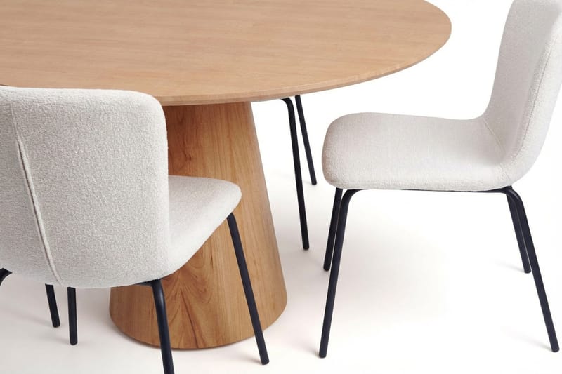 Siena Matgrupp runt 110 cm Ek med 4 Katy Matstolar - Ek - Möbler - Matplats - Matgrupp & matbord med stolar