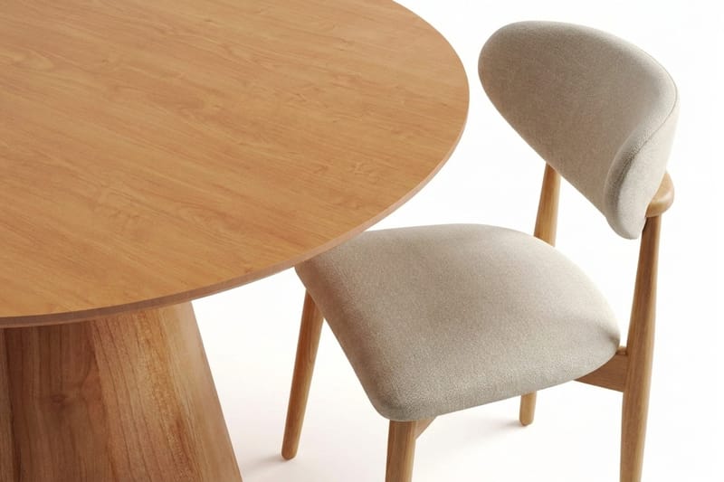 Siena Matgrupp runt 110 cm Ek med 4 Molly Matstolar - Ek - Möbler - Matplats - Matgrupp & matbord med stolar