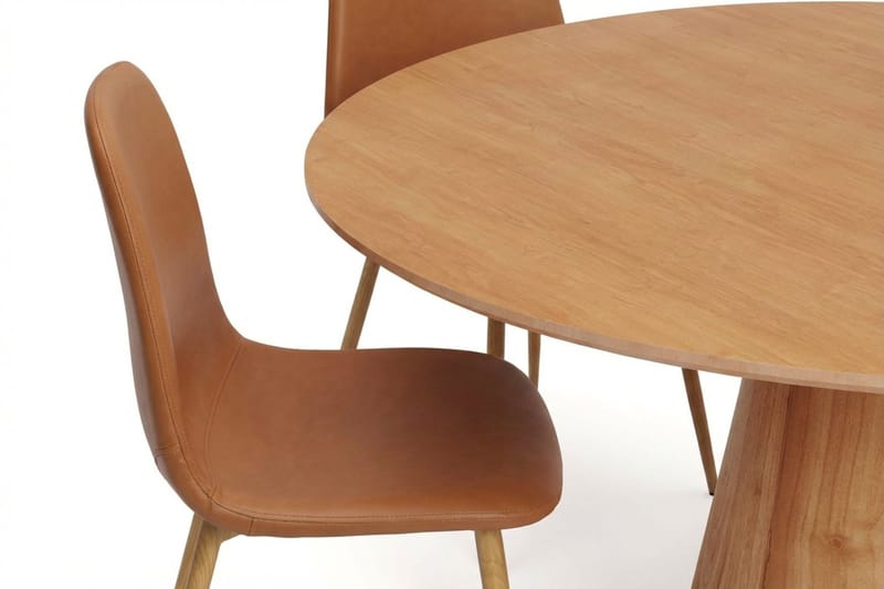 Siena Matgrupp runt 110 cm Ek med 4 Nibe Matstolar - Ek - Möbler - Matplats - Matgrupp & matbord med stolar