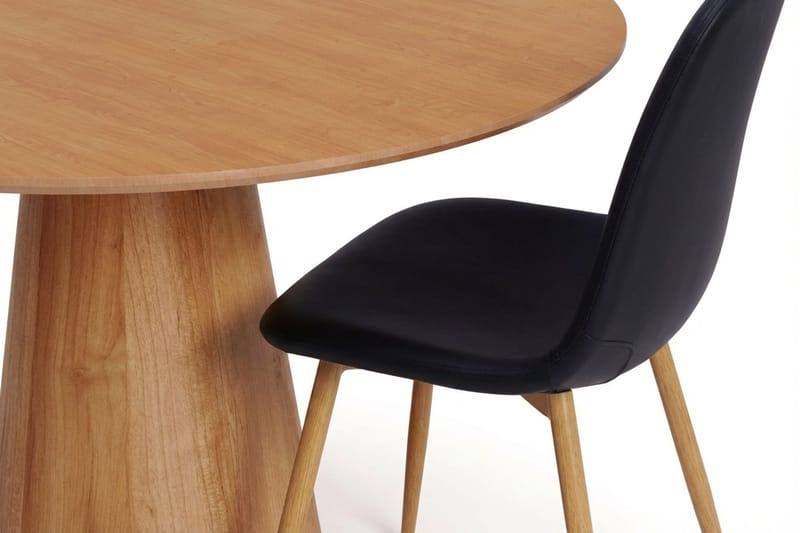 Siena Matgrupp runt 110 cm Ek med 4 Nibe Matstolar - Ek - Möbler - Matplats - Matgrupp & matbord med stolar