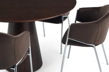 Siena Matgrupp runt 110 cm med 4 Filip Matstolar - Rökt ek - Möbler - Matplats - Matgrupp & matbord med stolar