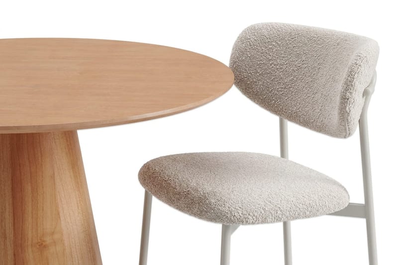 Siena Matgrupp runt 110 cm med 4 Lucy Matstolar - Ek - Möbler - Matplats - Matgrupp & matbord med stolar