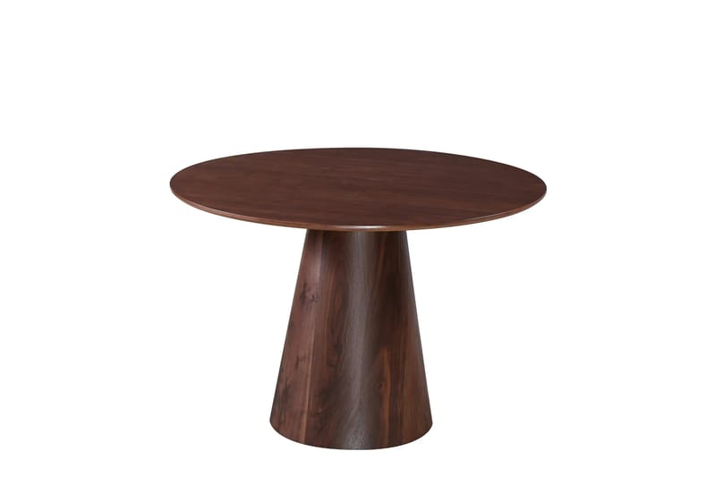 Siena Matgrupp runt 110 cm Valnöt med 4 Elsie Matstolar - Valnöt/Grå - Möbler - Matplats - Matgrupp & matbord med stolar