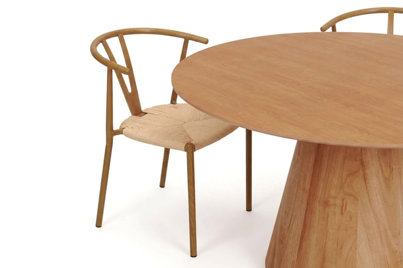 Siena Matgrupp runt 130 cm Ek med 6 Elysia Matstolar - Ek - Möbler - Matplats - Matgrupp & matbord med stolar