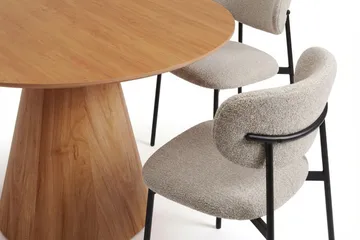Siena Matgrupp runt 130 cm Ek med 6 Lucy Matstolar - Ek - Möbler - Matplats - Matgrupp & matbord med stolar