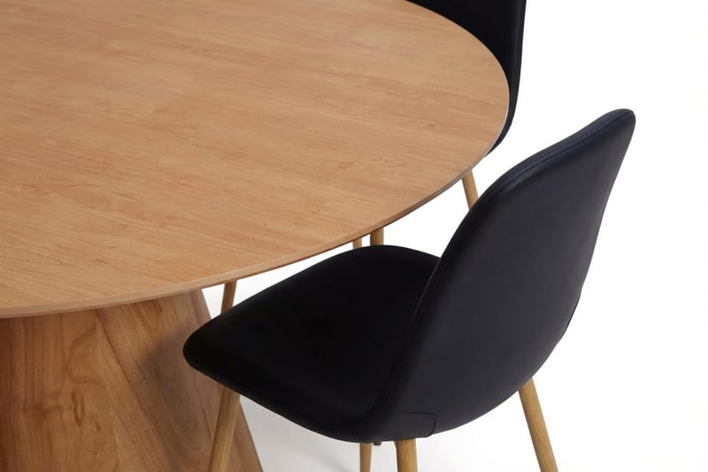 Siena Matgrupp runt 130 cm Ek med 6 Nibe Matstolar - Ek - Möbler - Matplats - Matgrupp & matbord med stolar